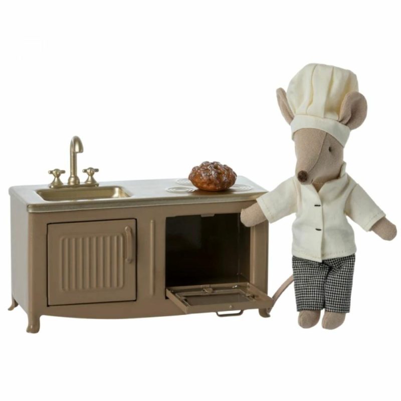 Dolls & Dollhouses | Miniature Kitchen For Mice – Light Brown Dolls & Dollhouses Dolls & Dollhouses