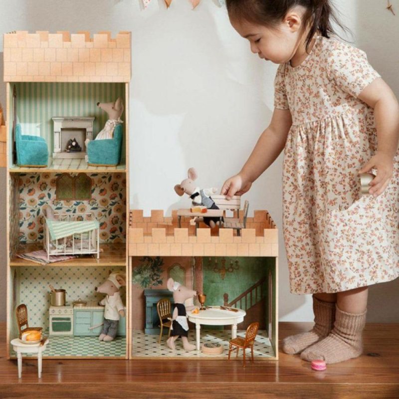 Dolls & Dollhouses | Mouse-Sized Garden Set With Table, Chair, And Bench Dolls & Dollhouses Dolls & Dollhouses