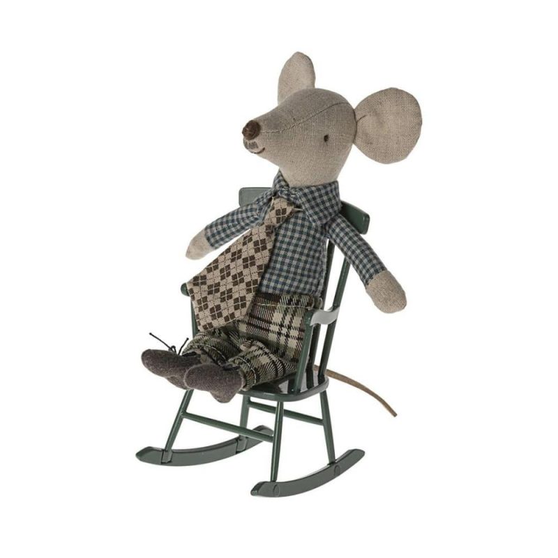 Dolls & Dollhouses | Mouse-Sized Rocking Chair Dolls & Dollhouses Dark Green