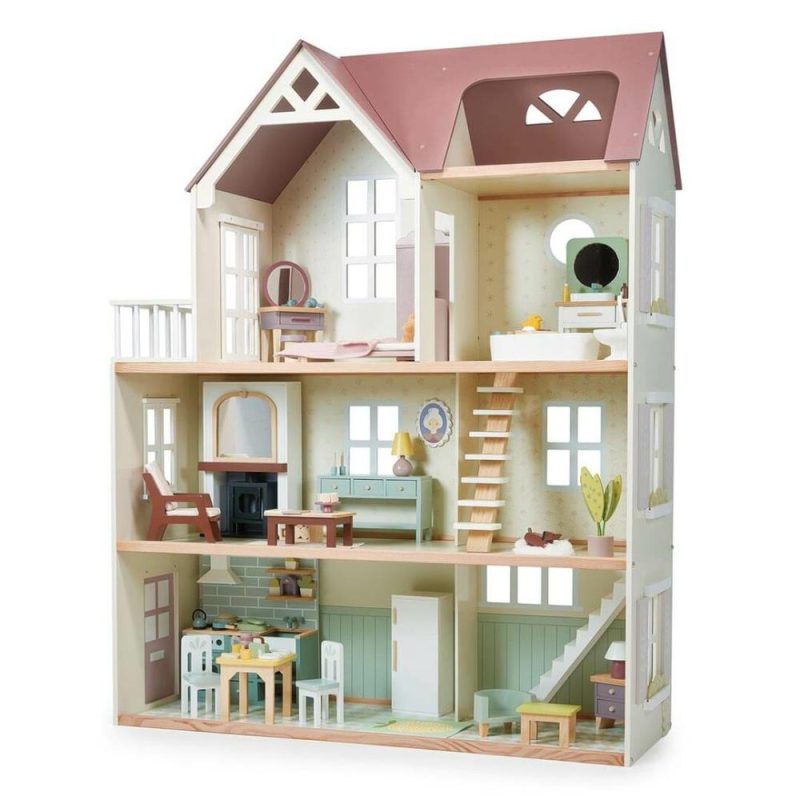 Dolls & Dollhouses | Mulberry Mansion Large Wooden Dollhouse Dolls & Dollhouses Dolls & Dollhouses