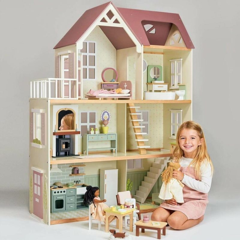 Dolls & Dollhouses | Mulberry Mansion Large Wooden Dollhouse Dolls & Dollhouses Dolls & Dollhouses