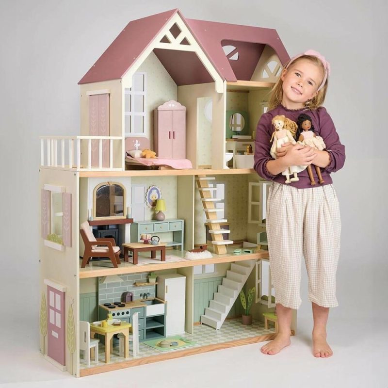 Dolls & Dollhouses | Mulberry Mansion Large Wooden Dollhouse Dolls & Dollhouses Dolls & Dollhouses