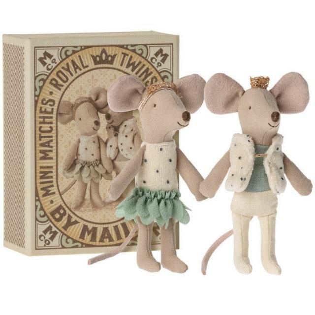 Dolls & Dollhouses | Royal Twin Mice In Matchbox Dolls & Dollhouses Dolls & Dollhouses