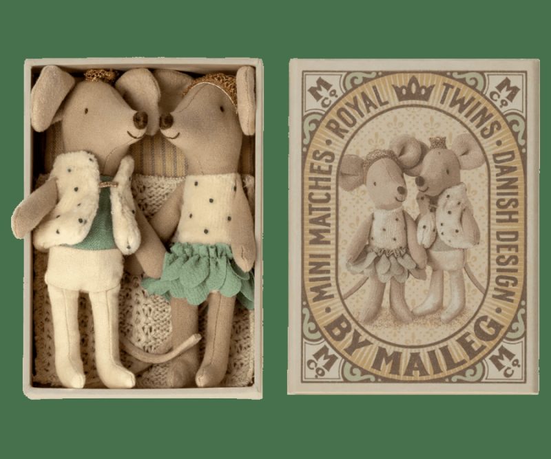 Dolls & Dollhouses | Royal Twin Mice In Matchbox Dolls & Dollhouses Dolls & Dollhouses