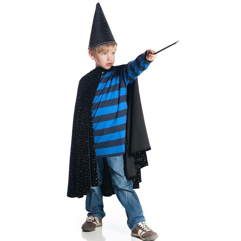 Pretend Play | Black Velvet Wizard Costume Pretend Play Pretend Play