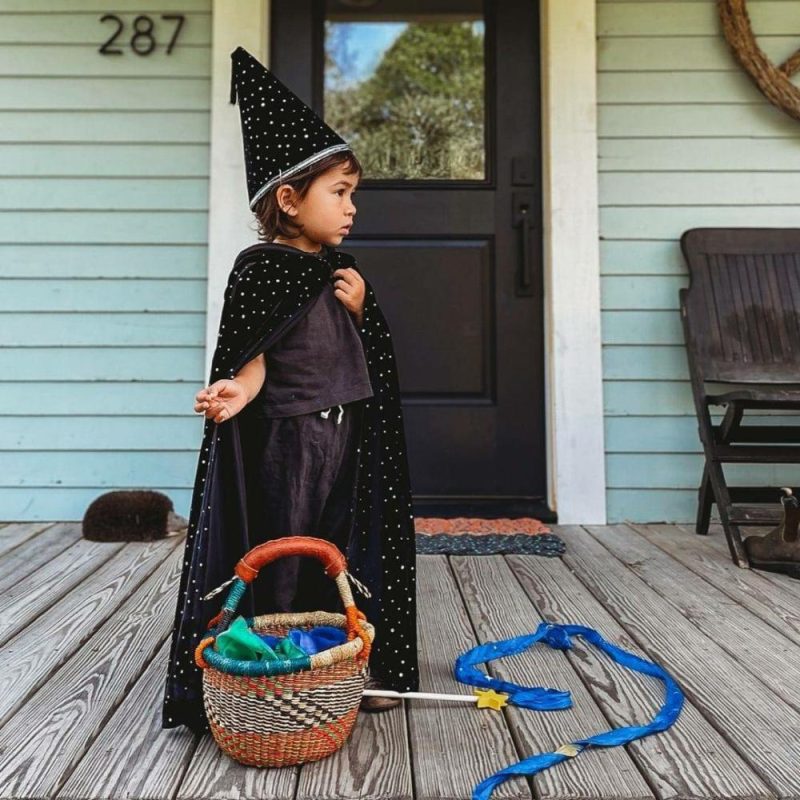 Pretend Play | Black Velvet Wizard Costume Pretend Play Pretend Play