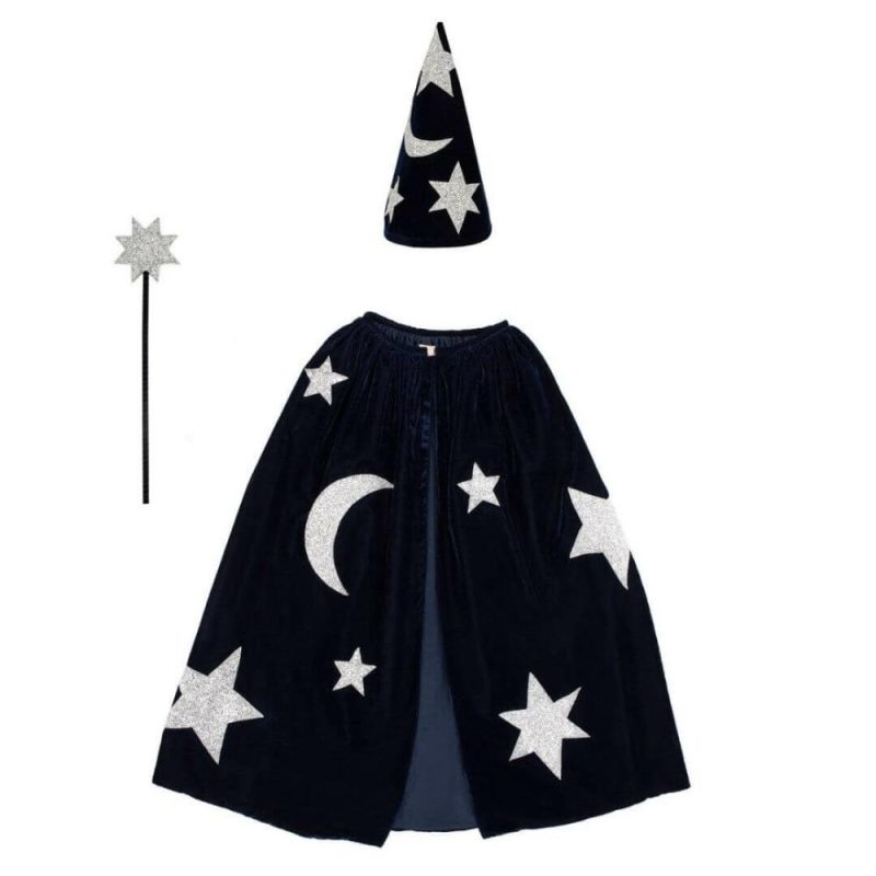 Pretend Play | Blue Velvet Wizard Costume Pretend Play Pretend Play