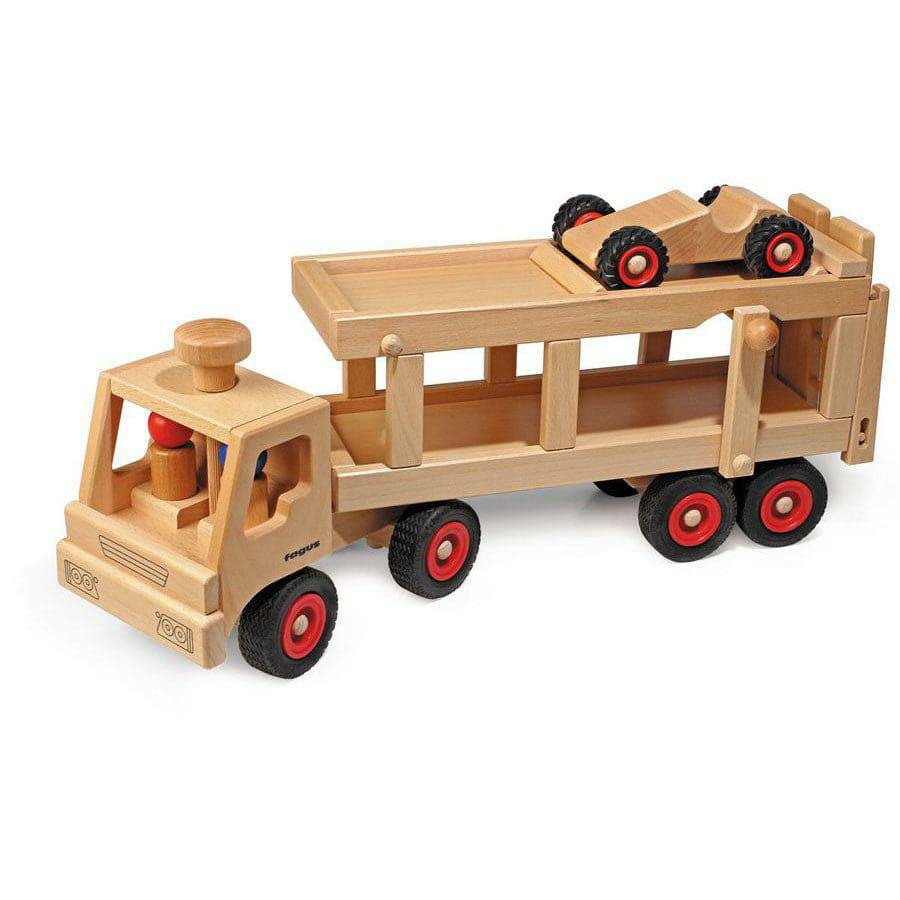 Pretend Play | Car Transporter Wooden Toy Truck Pretend Play Pretend Play