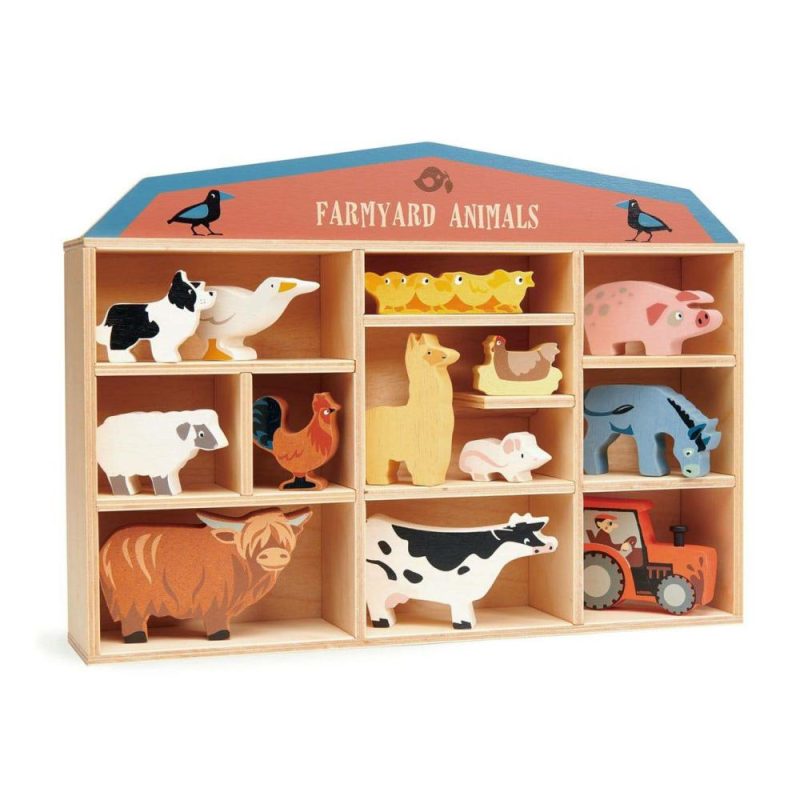 Pretend Play | Farmyard Wooden Animals Set Pretend Play Pretend Play