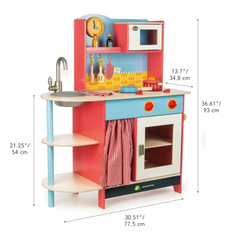 Pretend Play | Grand Wooden Play Kitchen Pretend Play Pretend Play