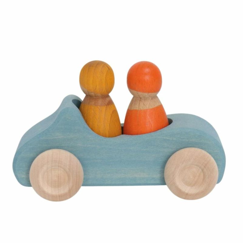 Pretend Play | Large Wooden Convertible Car – Blue Pretend Play Pretend Play