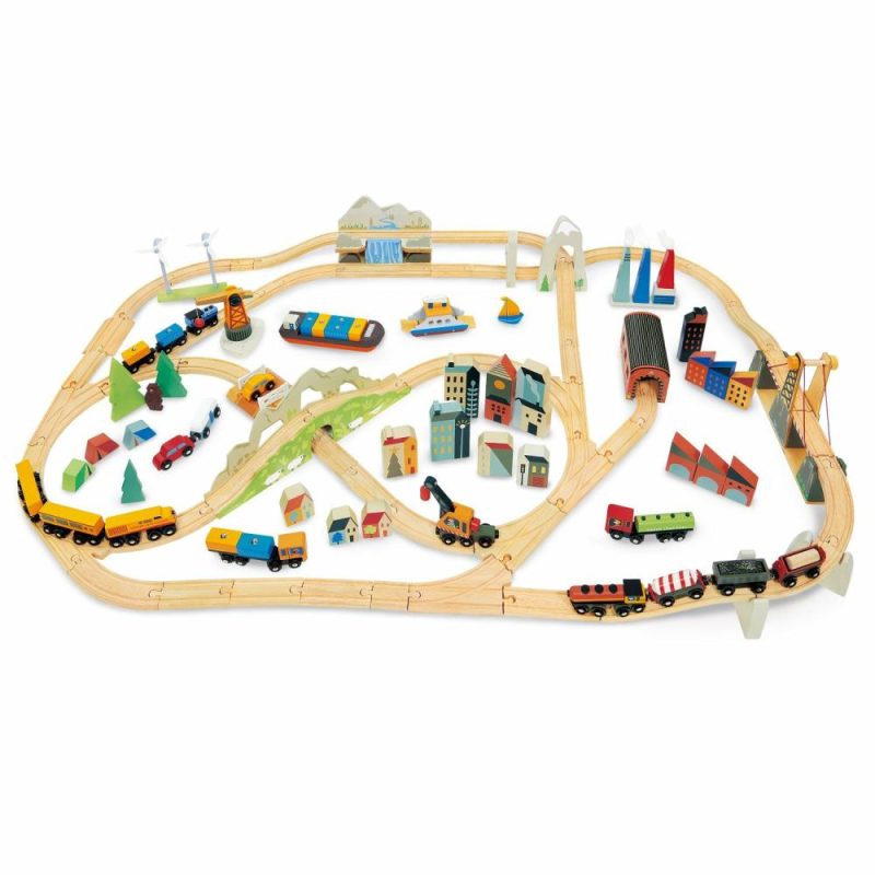 Pretend Play | Mountain View Wooden Train Set Pretend Play Pretend Play