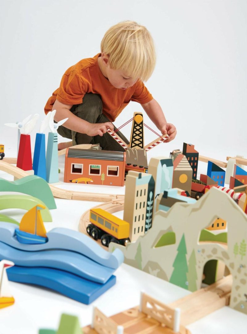 Pretend Play | Mountain View Wooden Train Set Pretend Play Pretend Play