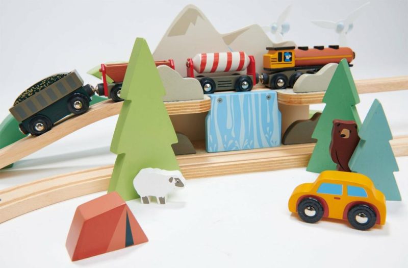 Pretend Play | Mountain View Wooden Train Set Pretend Play Pretend Play