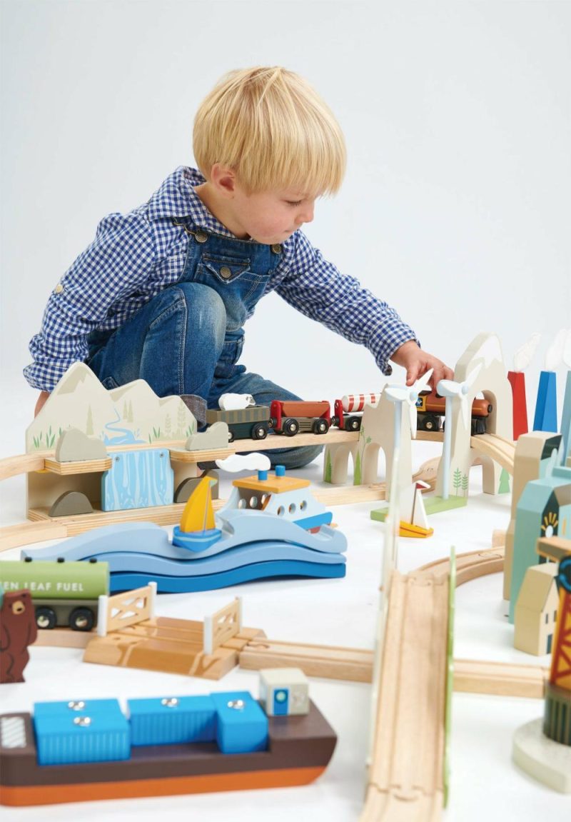 Pretend Play | Mountain View Wooden Train Set Pretend Play Pretend Play