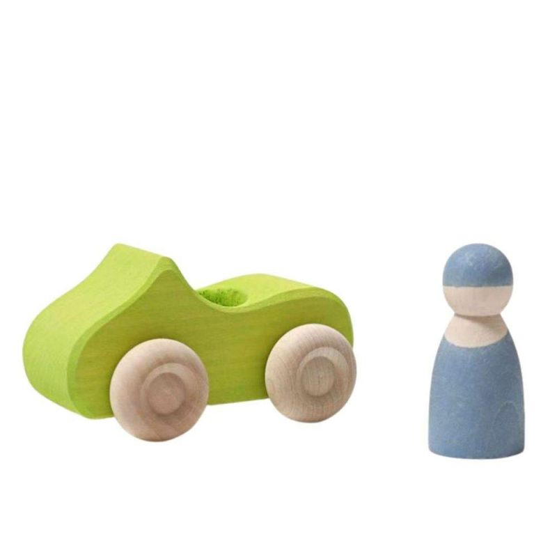 Pretend Play | Small Green Convertible – Wooden Toy Car Pretend Play Pretend Play