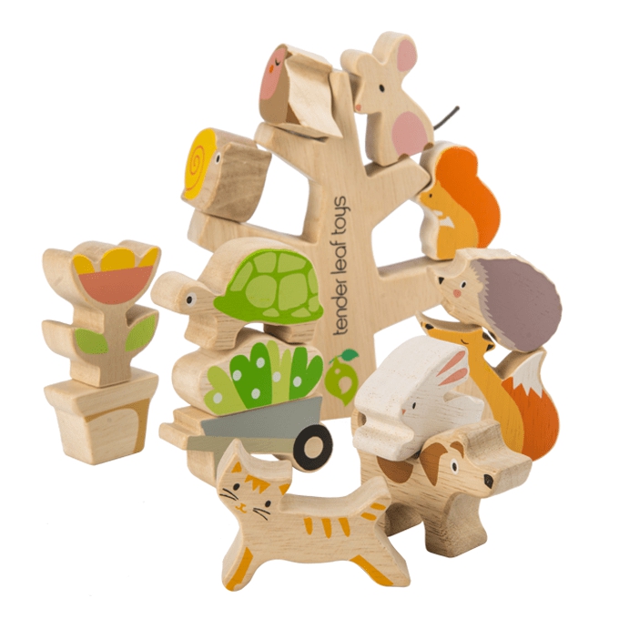 Pretend Play | Stacking Garden Friends Wooden Game Pretend Play Pretend Play