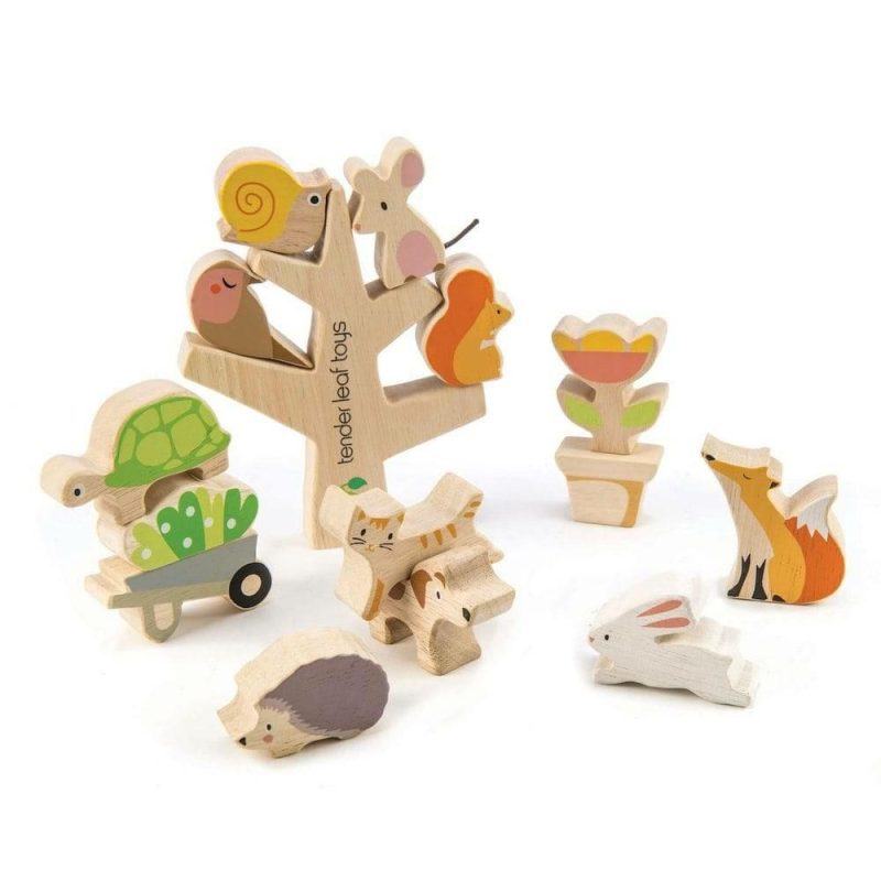 Pretend Play | Stacking Garden Friends Wooden Game Pretend Play Pretend Play