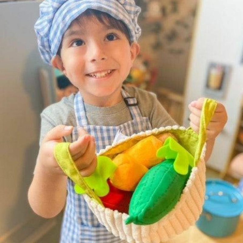 Pretend Play | Vegetable Basket Soft Play Food Pretend Play Pretend Play