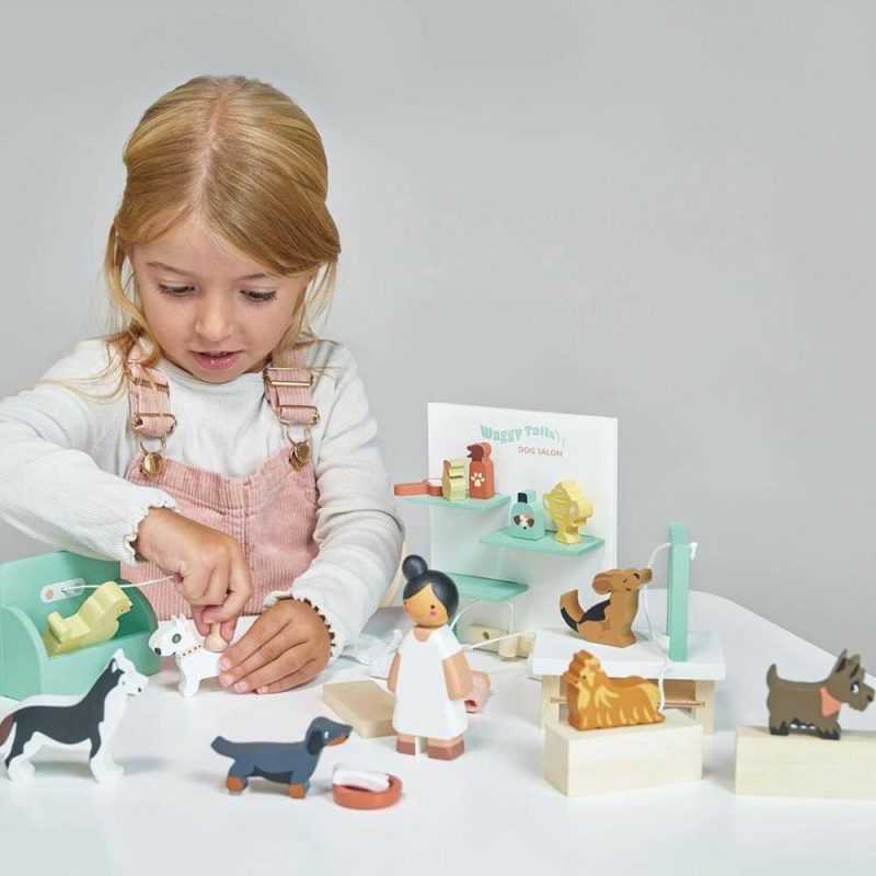 Pretend Play | Waggy Tails Wooden Dog Salon Pretend Play Pretend Play