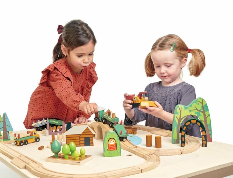 Pretend Play | Wild Pines Wooden Train Set Pretend Play Pretend Play