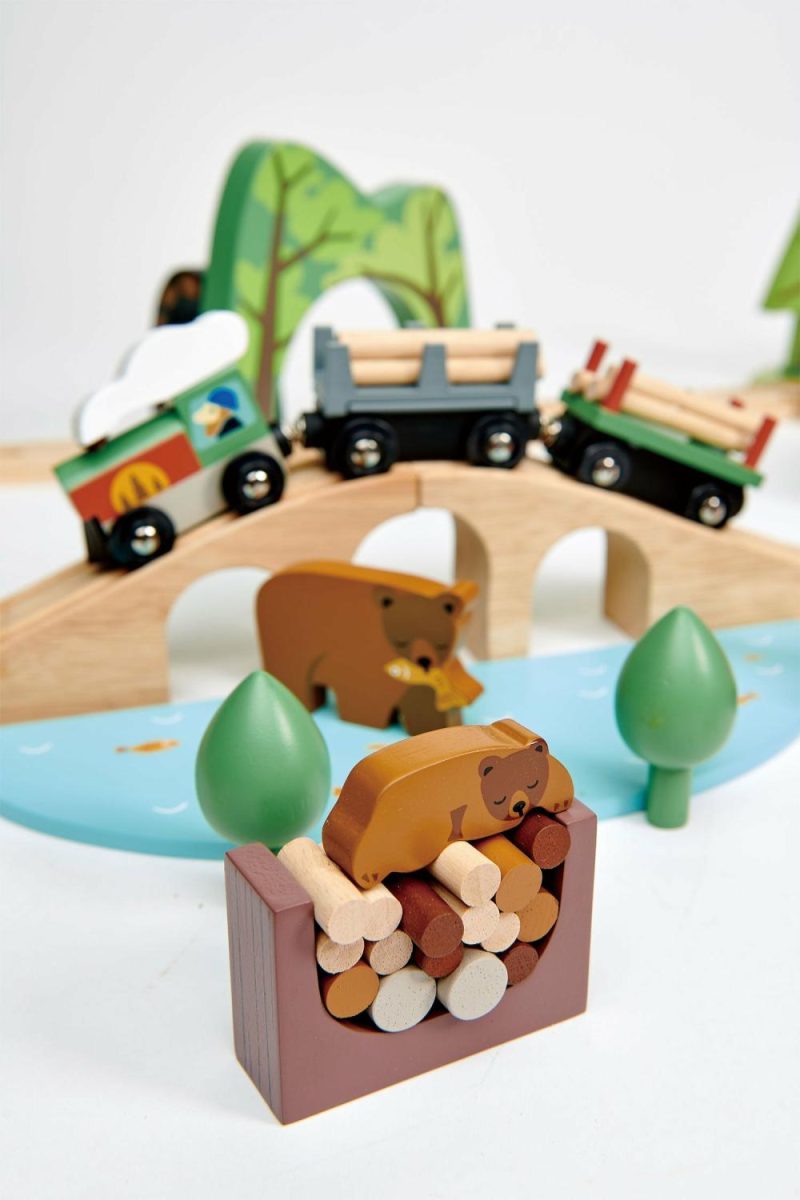 Pretend Play | Wild Pines Wooden Train Set Pretend Play Pretend Play