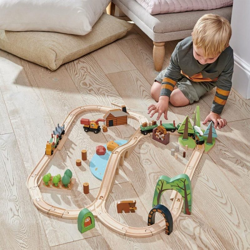 Pretend Play | Wild Pines Wooden Train Set Pretend Play Pretend Play