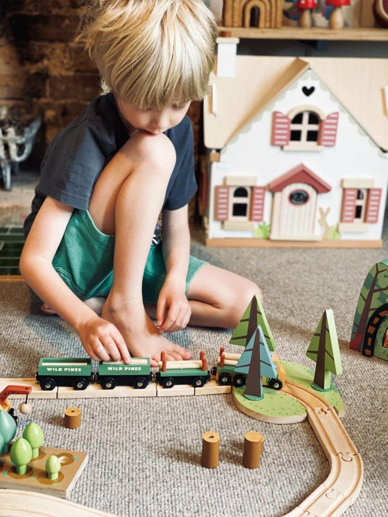 Pretend Play | Wild Pines Wooden Train Set Pretend Play Pretend Play