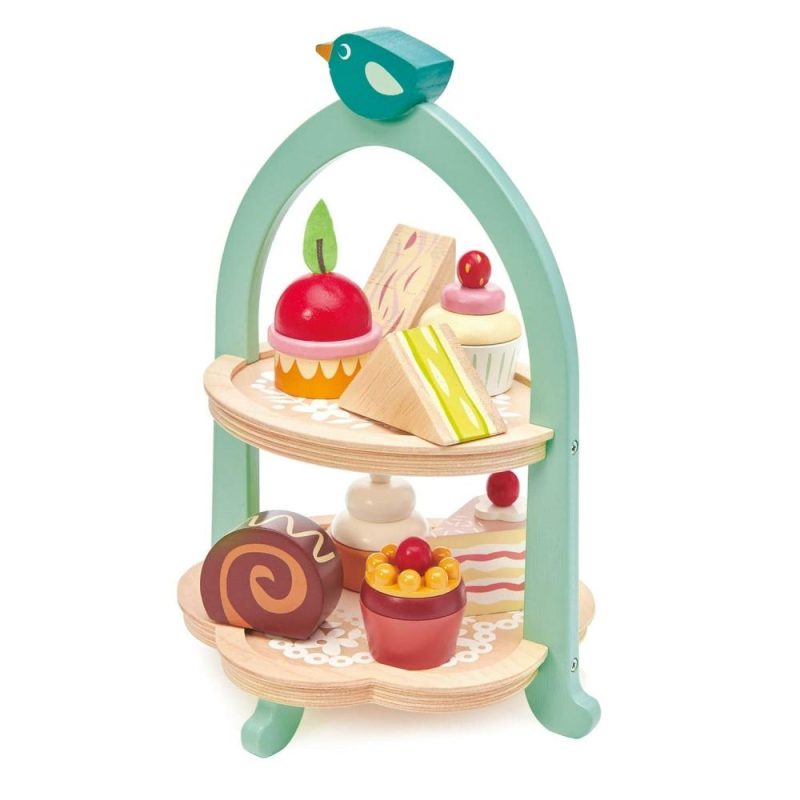 Pretend Play | Wooden Afternoon Tea Stand Pretend Play Pretend Play