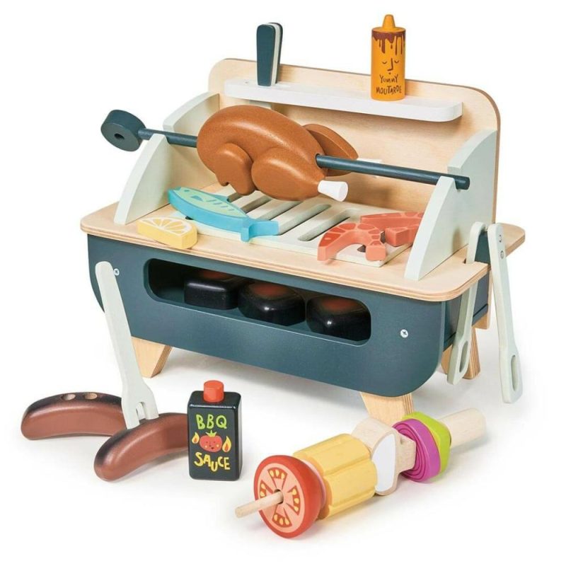 Pretend Play | Wooden Barbeque Play Set Pretend Play Pretend Play