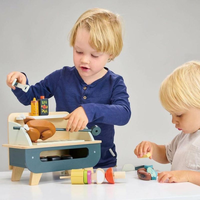 Pretend Play | Wooden Barbeque Play Set Pretend Play Pretend Play