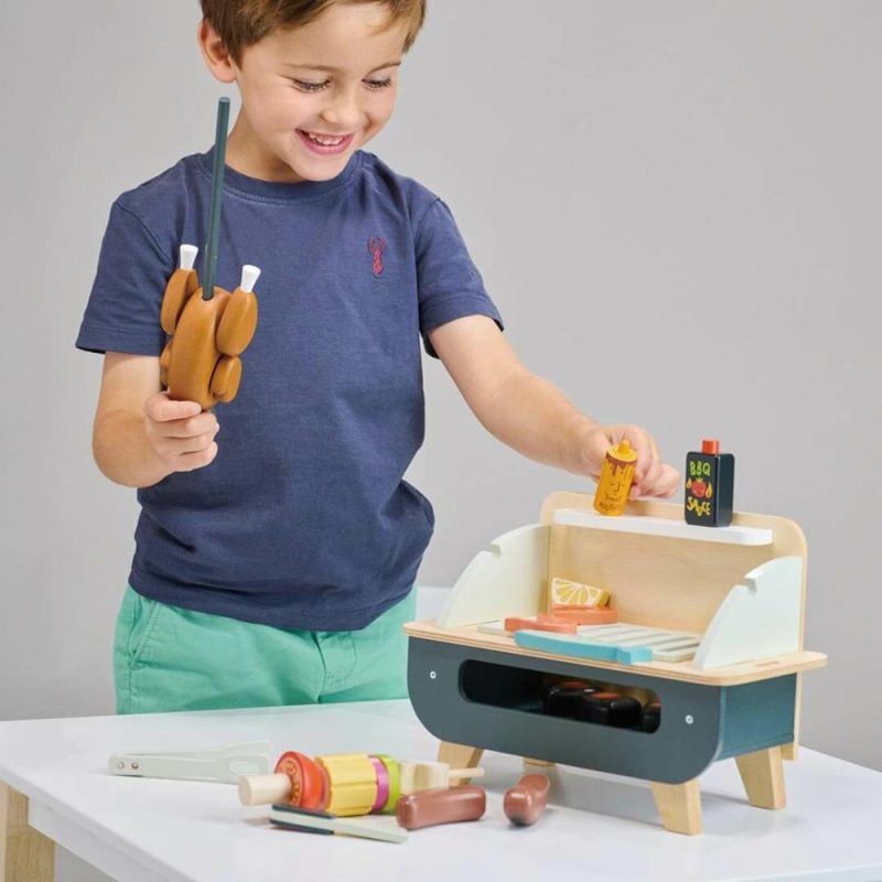 Pretend Play | Wooden Barbeque Play Set Pretend Play Pretend Play