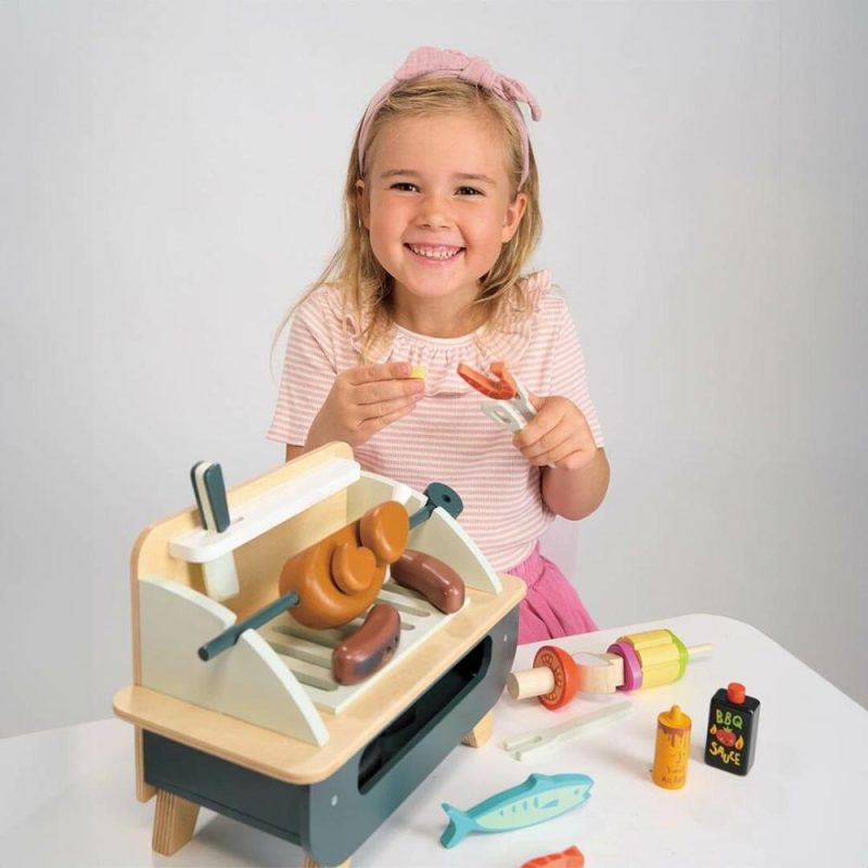 Pretend Play | Wooden Barbeque Play Set Pretend Play Pretend Play