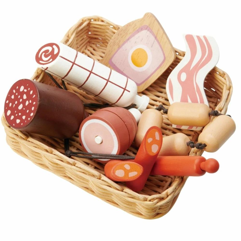 Pretend Play | Wooden Charcuterie Basket Pretend Play Pretend Play