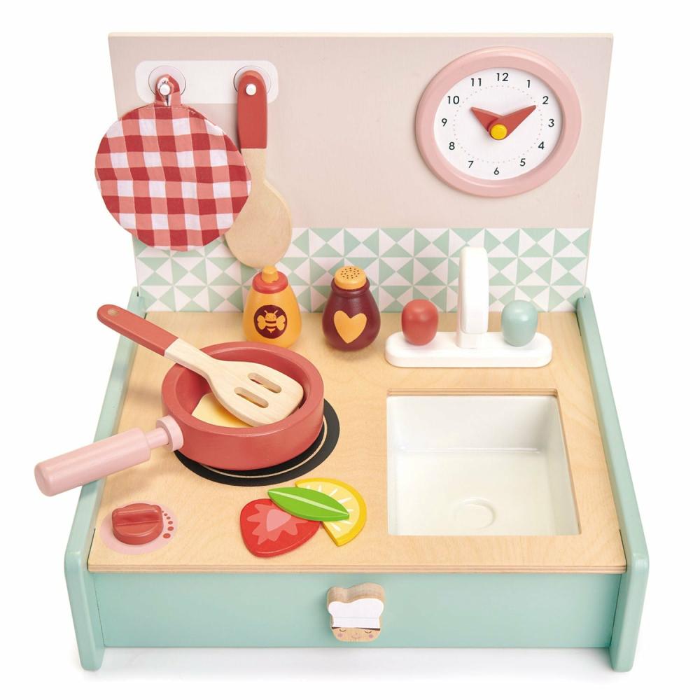 Pretend Play | Wooden Fold-Away Mini Kitchenette Pretend Play Pretend Play