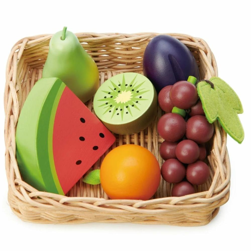 Pretend Play | Wooden Fruity Basket Pretend Play Pretend Play