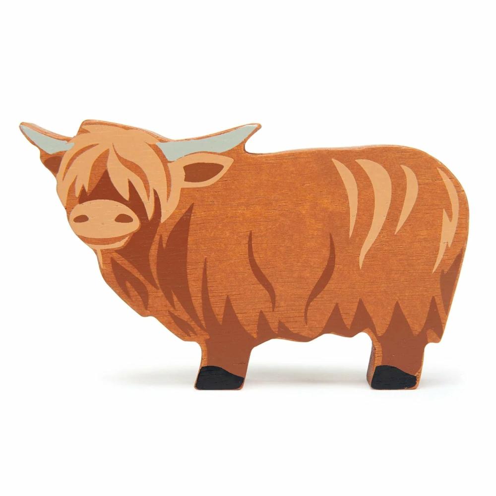 Pretend Play | Wooden Highland Cow Pretend Play Pretend Play