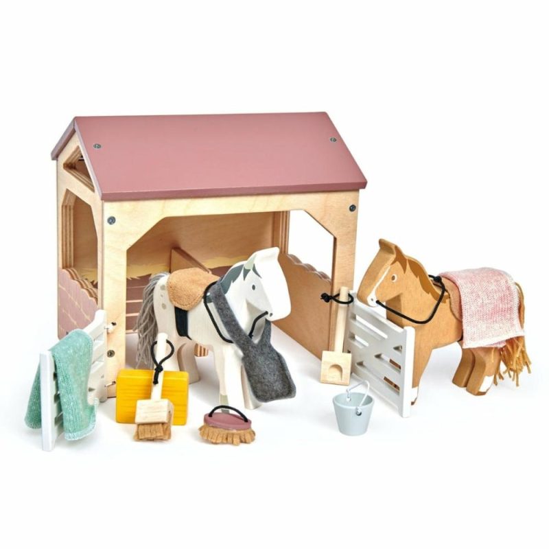 Pretend Play | Wooden Horse Stable Play Set Pretend Play Pretend Play