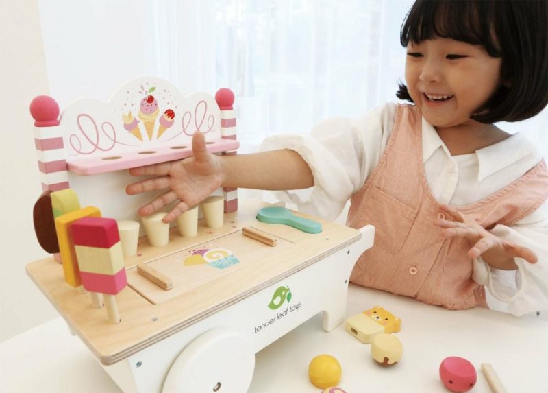 Pretend Play | Wooden Ice Cream Cart Play Set Pretend Play Pretend Play