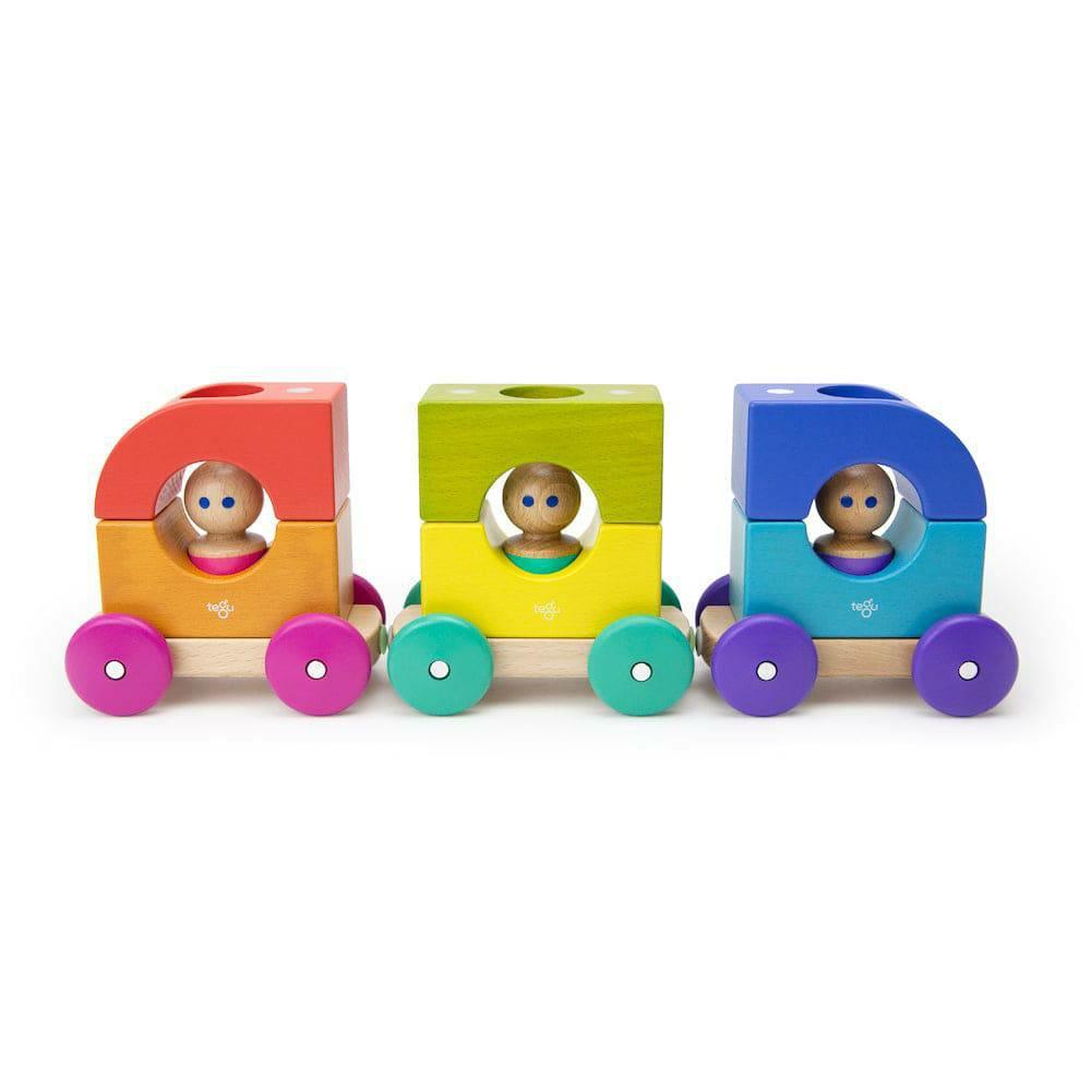 Pretend Play | Wooden Magnetic Rainbow Tram Pretend Play Pretend Play