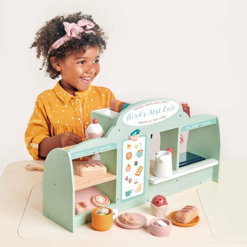 Pretend Play | Wooden Mini Chef Bird’S Nest Café Pretend Play Pretend Play