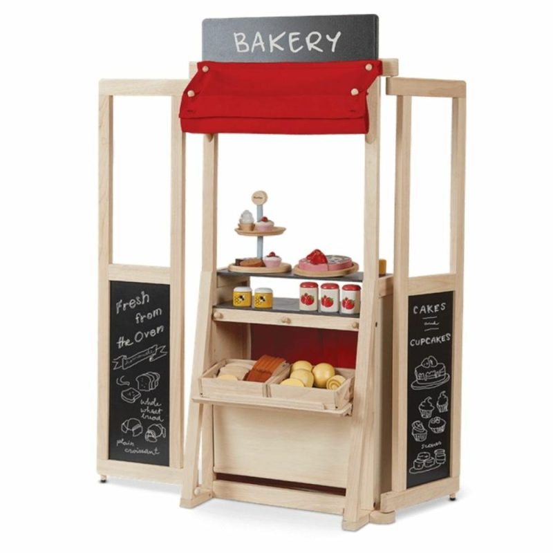 Pretend Play | Wooden Puppet Theater & Play Market Stand Pretend Play Pretend Play