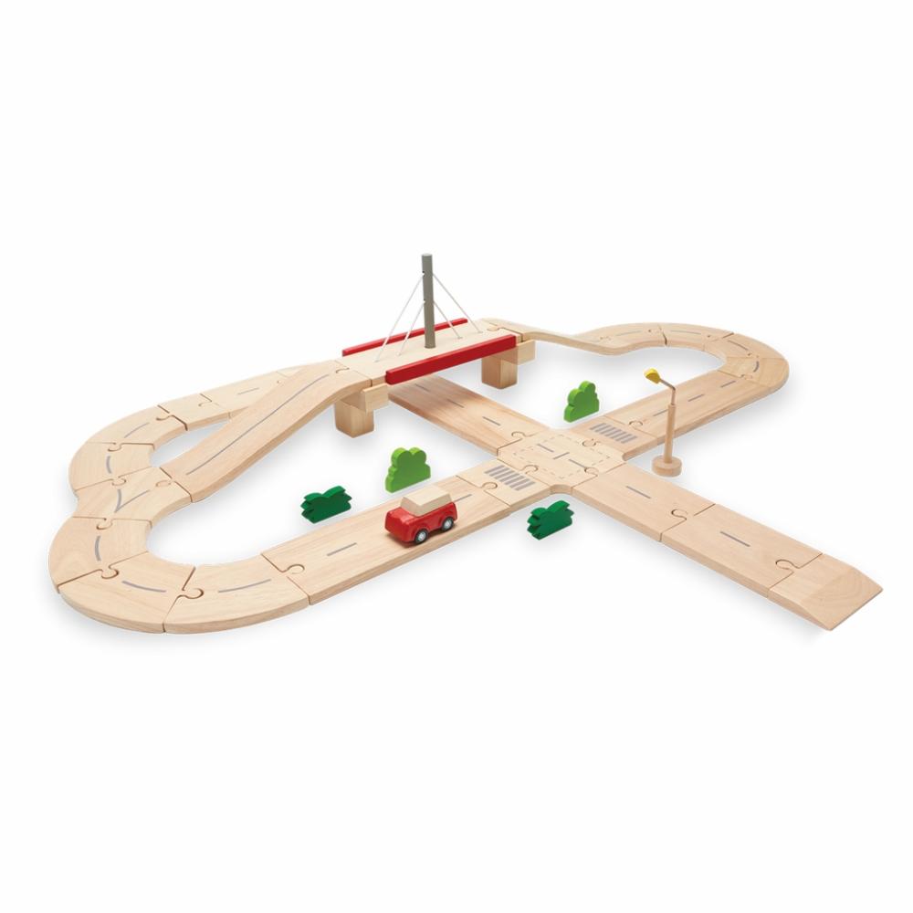 Pretend Play | Wooden Road System Play Set Pretend Play Pretend Play