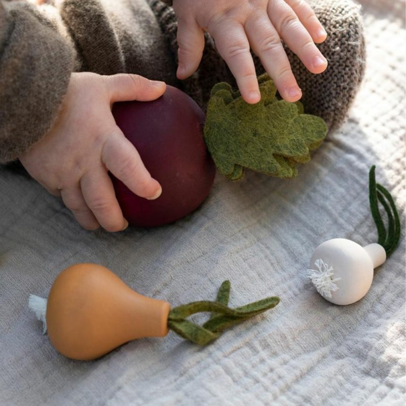 Pretend Play | Wooden Root Vegetable Set Pretend Play Pretend Play