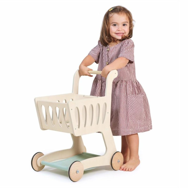 Pretend Play | Wooden Shopping Cart Pretend Play Pretend Play