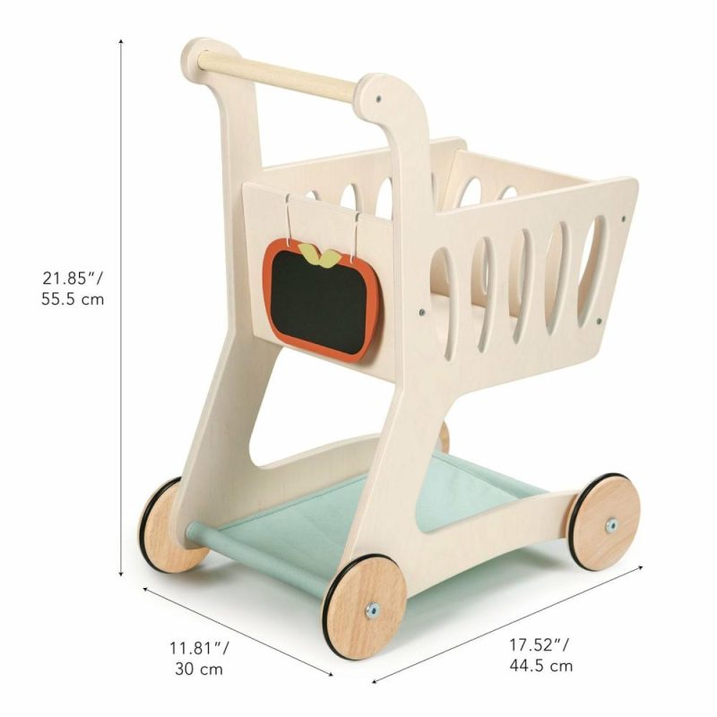 Pretend Play | Wooden Shopping Cart Pretend Play Pretend Play