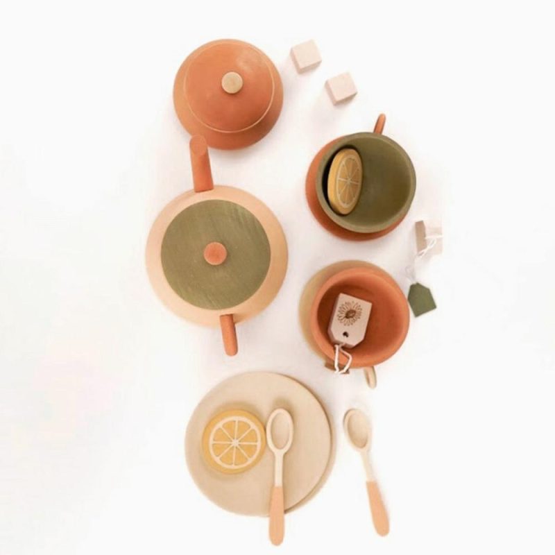 Pretend Play | Wooden Tea Set- Herbal Palette Pretend Play Pretend Play