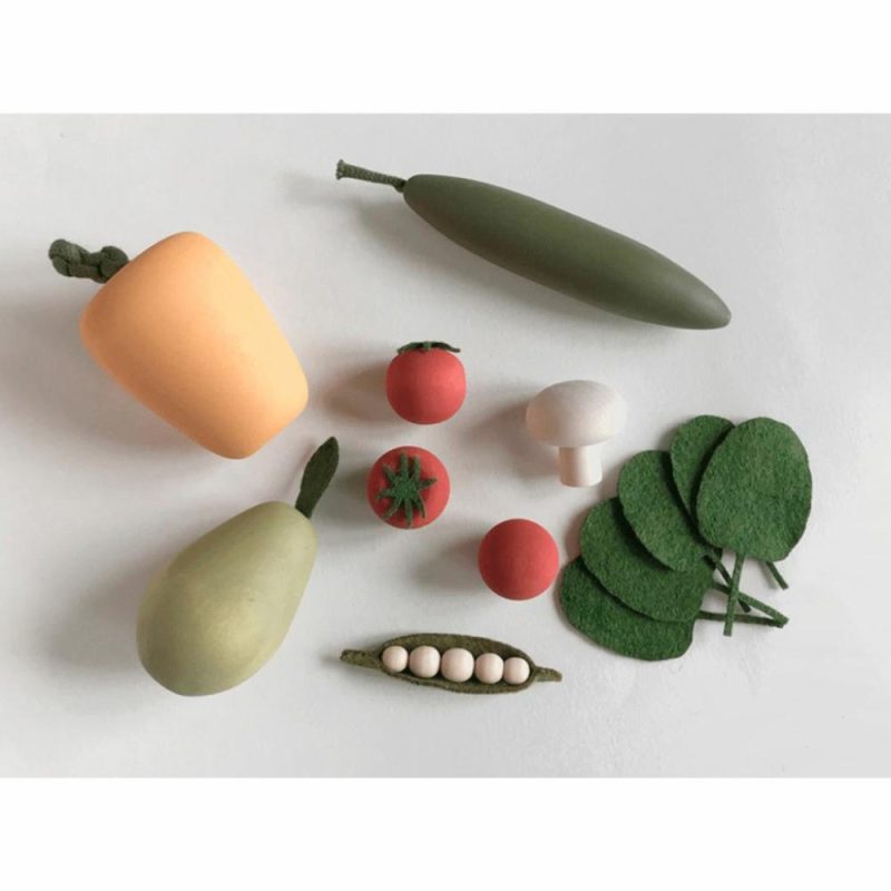 Pretend Play | Wooden Vegetable Set Pretend Play Pretend Play