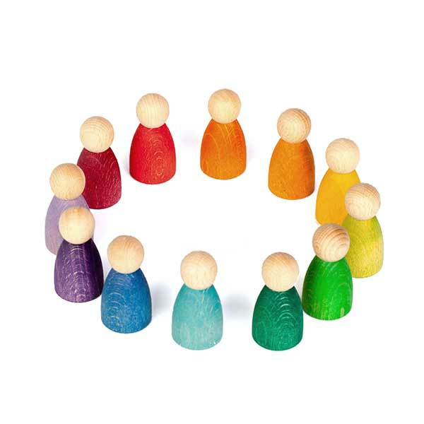 Waldorf Essentials | 12 Rainbow Nins – Wooden Peg People Waldorf Essentials Waldorf Essentials