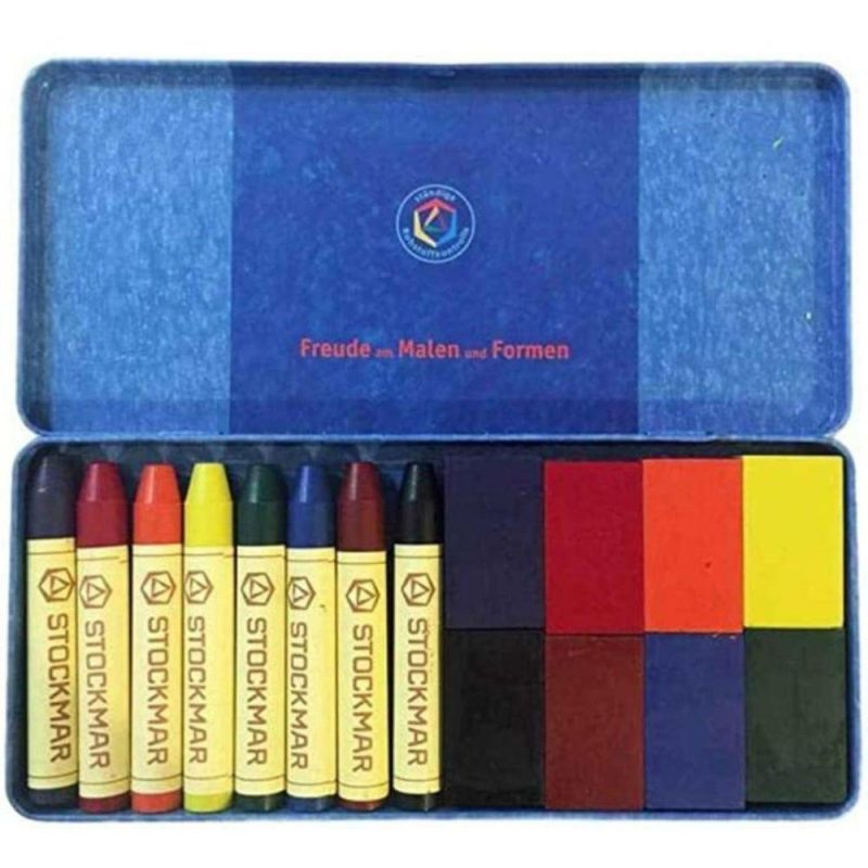 Waldorf Essentials | Beeswax Crayons –  8 Sticks + 8 Blocks Waldorf Essentials Waldorf Essentials